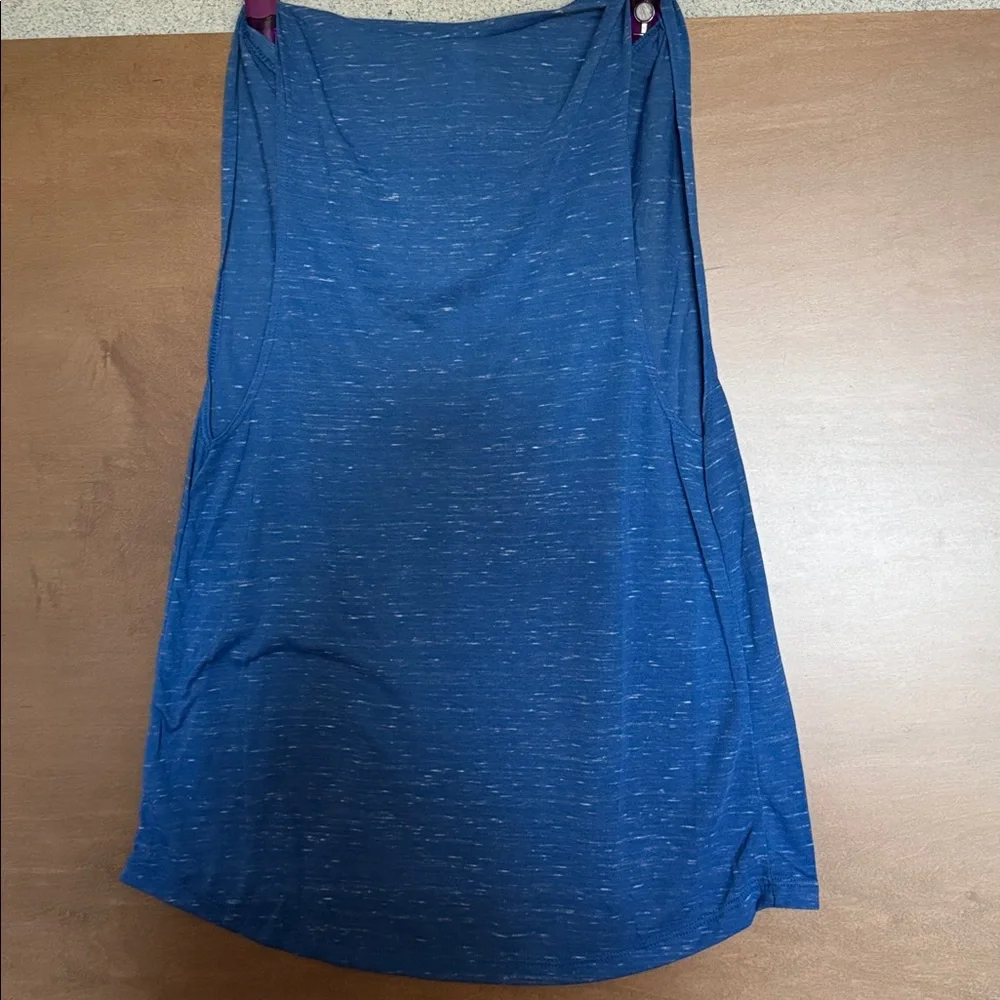 Bella Canvas Blue Speckled Racerback Tank Top - Picture 3 of 3